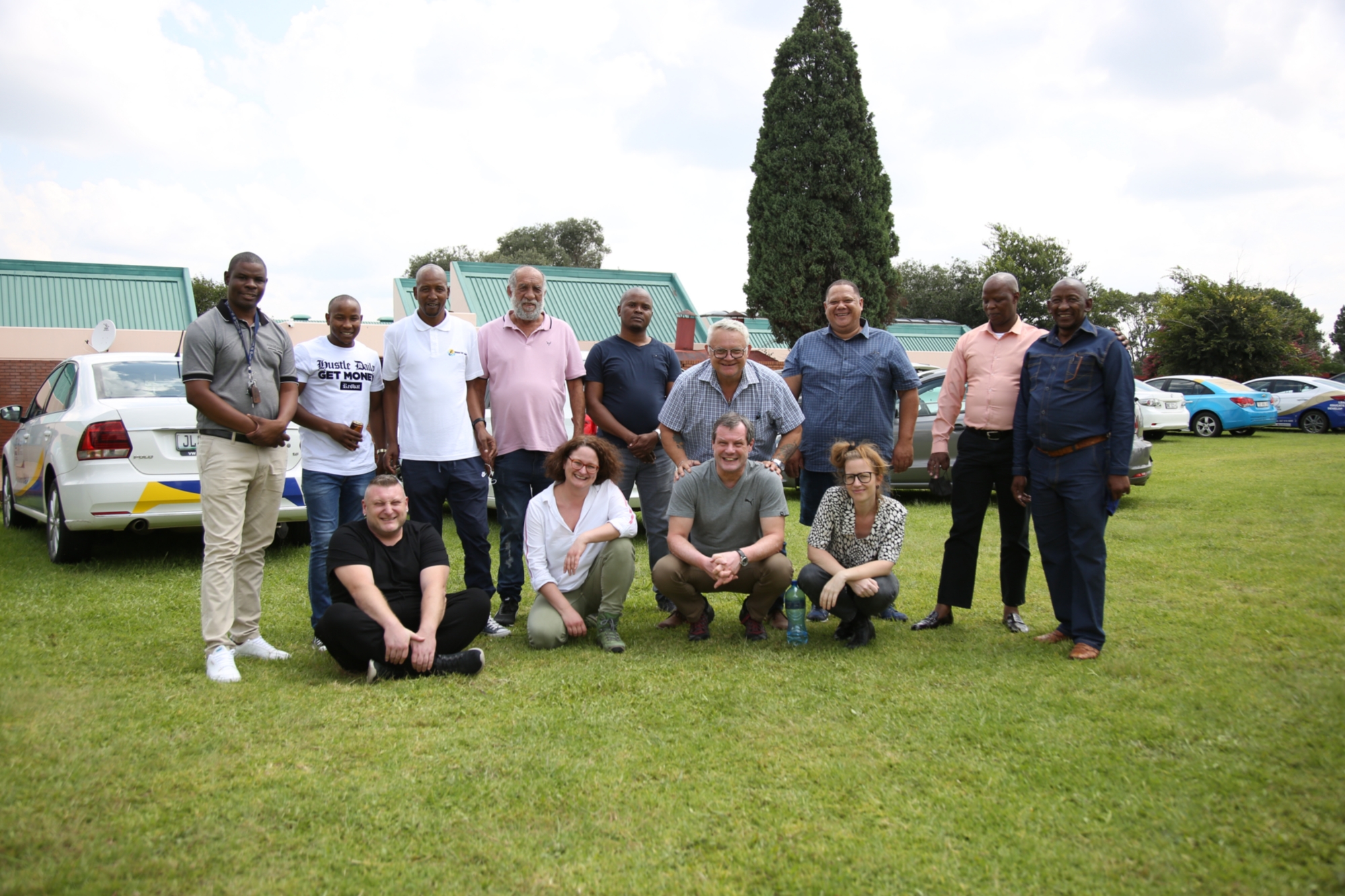 Group photo of some people involved in the project. 