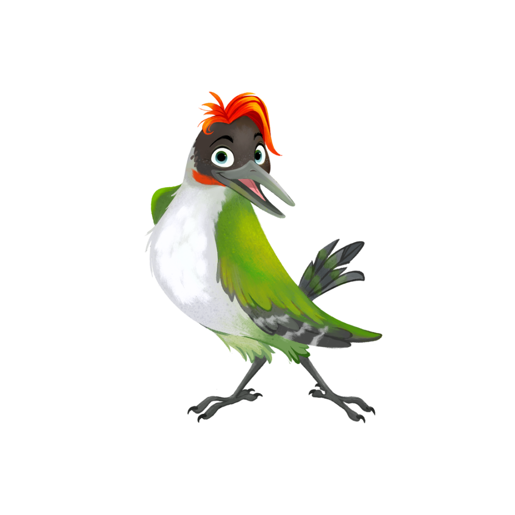 Herr Picus, der Grünspecht (Picus viridis)